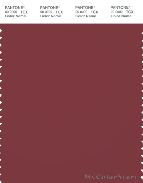PANTONE SMART 19-1530X Color Swatch Card, Burnt Russet