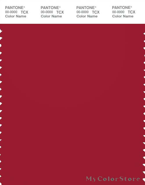 PANTONE SMART 19-1557X Color Swatch Card, Chili Pepper