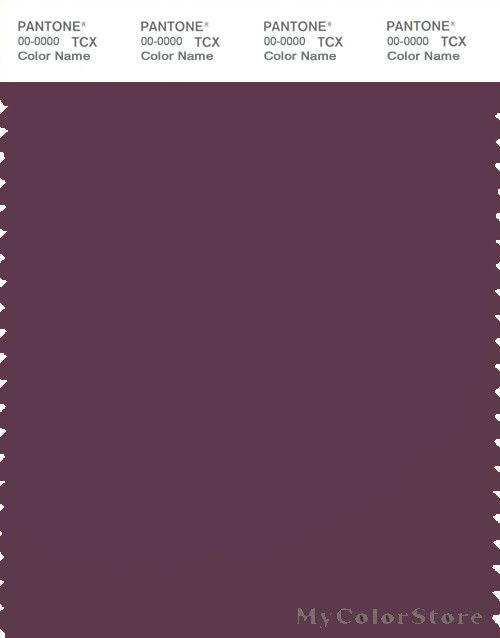 PANTONE SMART 19-1608X Color Swatch Card, Prune Purple