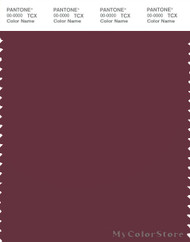 PANTONE SMART 19-1617X Color Swatch Card, Burgundy