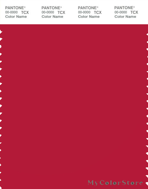 PANTONE SMART 19-1764X Color Swatch Card, Lipstick Red