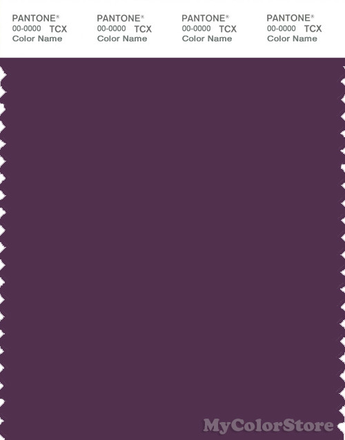 PANTONE SMART 19-3218X Color Swatch Card, Plum Purple