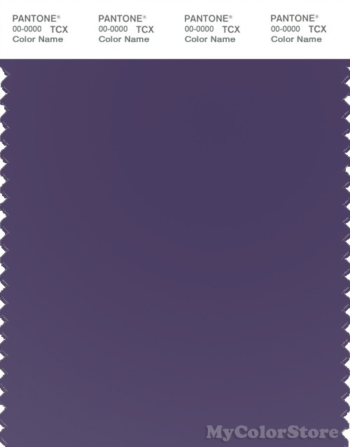 PANTONE SMART 19-3722X Color Swatch Card, Mulberry Purple
