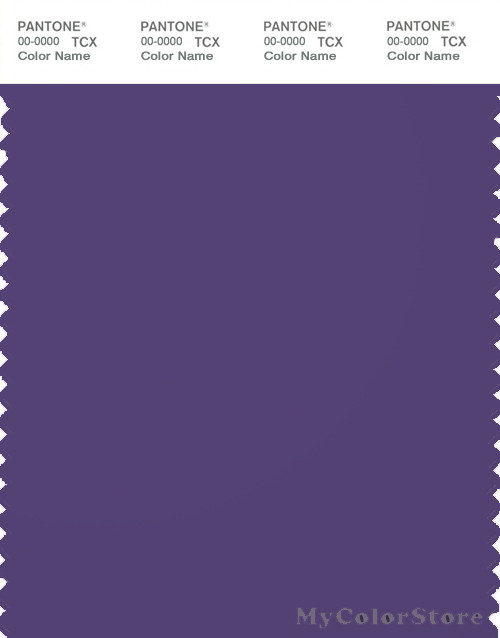 PANTONE SMART 19-3730X Color Swatch Card, Gentian Violet