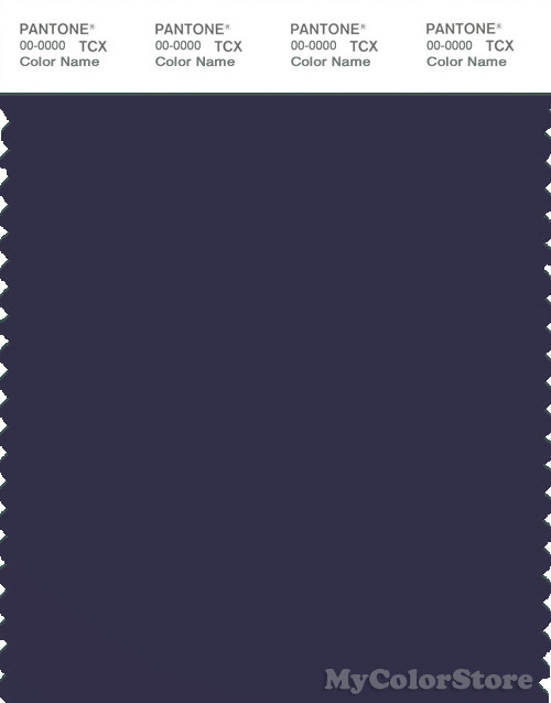 PANTONE SMART 19-3815X Color Swatch Card, Evening Blue