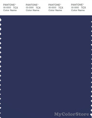 PANTONE SMART 19-3939X Color Swatch Card, Blue Print