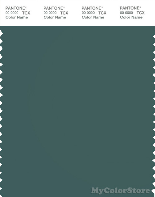 PANTONE SMART 19-4818X Color Swatch Card, Mallard Green
