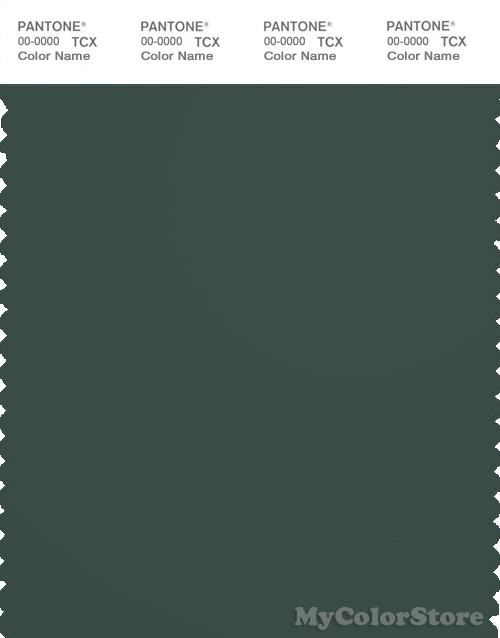 PANTONE SMART 19-5914X Color Swatch Card, Jungle Green