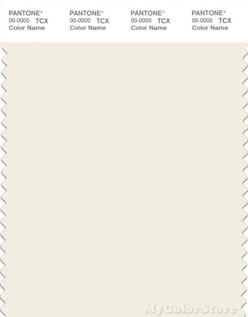 PANTONE SMART 11-0103X Color Swatch Card, Egret