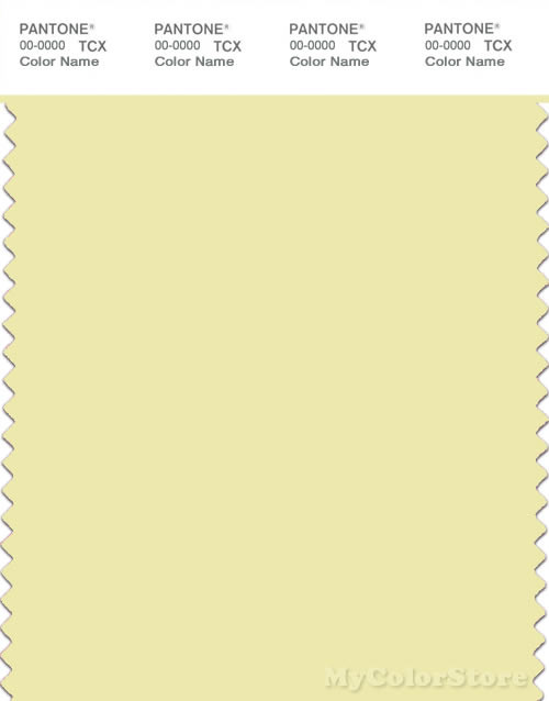 PANTONE SMART 11-0618X Color Swatch Card, Wax Yellow