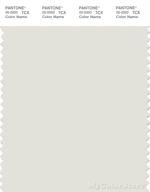 PANTONE SMART 11-4301X Color Swatch Card, Lily White