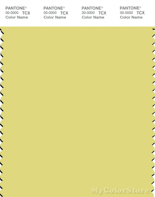 PANTONE SMART 12-0633X Color Swatch Card, Canary Yellow