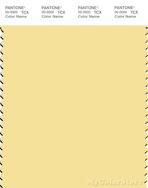 PANTONE SMART 12-0711X Color Swatch Card, Lemon Meringue