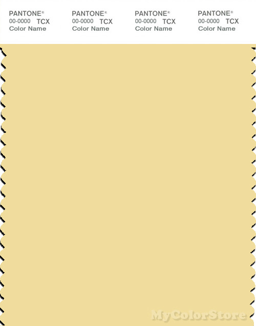 PANTONE SMART 12-0720X Color Swatch Card, Mellow Yellow