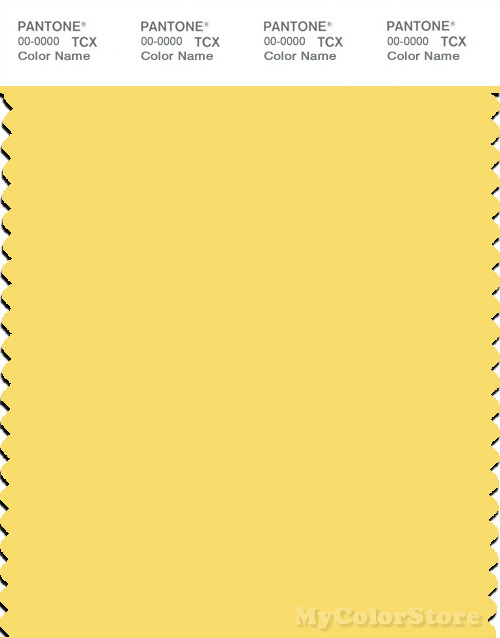 PANTONE SMART 12-0737X Color Swatch Card, Goldfinch
