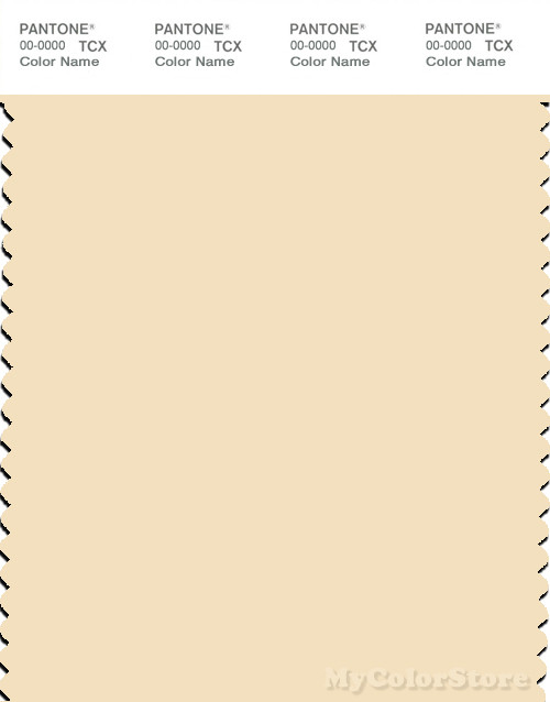 PANTONE SMART 12-0815X Color Swatch Card, Vanilla Custard