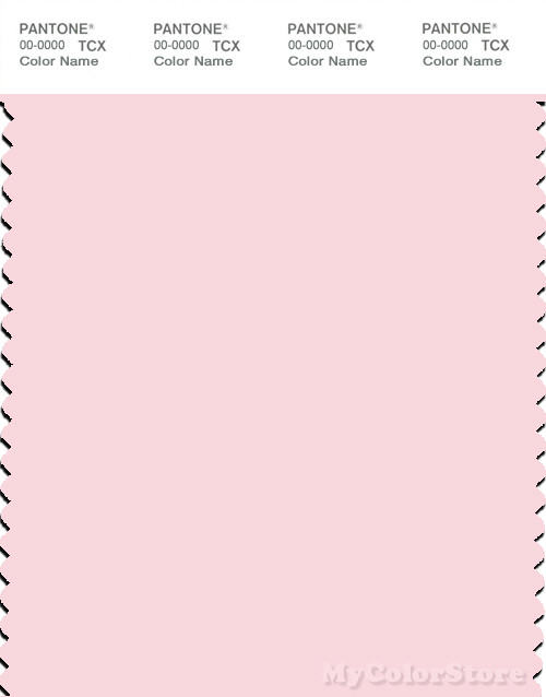 PANTONE SMART 12-2906X Color Swatch Card, Barely Pink
