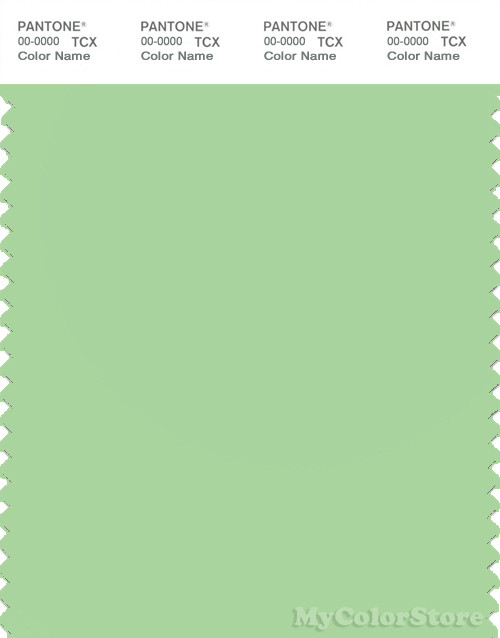 PANTONE SMART 13-0221X Color Swatch Card, Pistachio Green