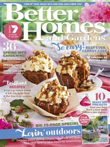 Better Homes & Gardens Magazine (Australia ) - 12 issues/yr. Via Air