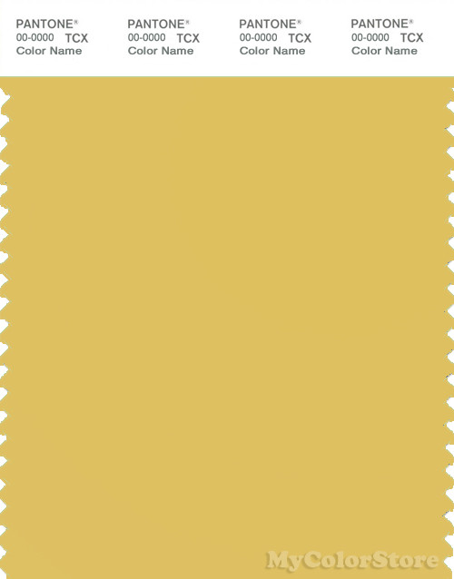 PANTONE SMART 13-0739X Color Swatch Card, Cream Gold