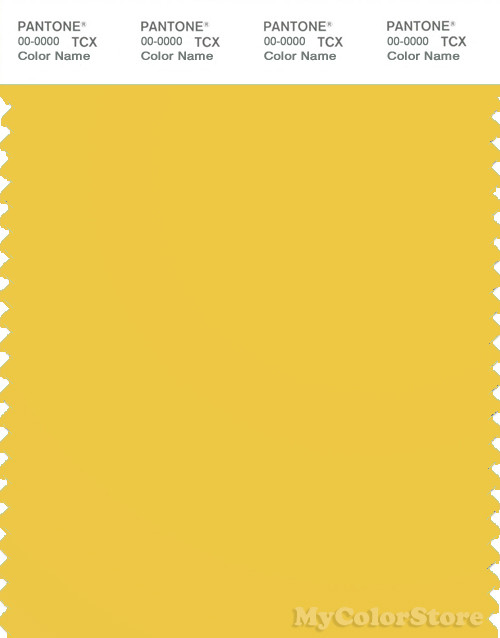 PANTONE SMART 13-0746X Color Swatch Card, Maize