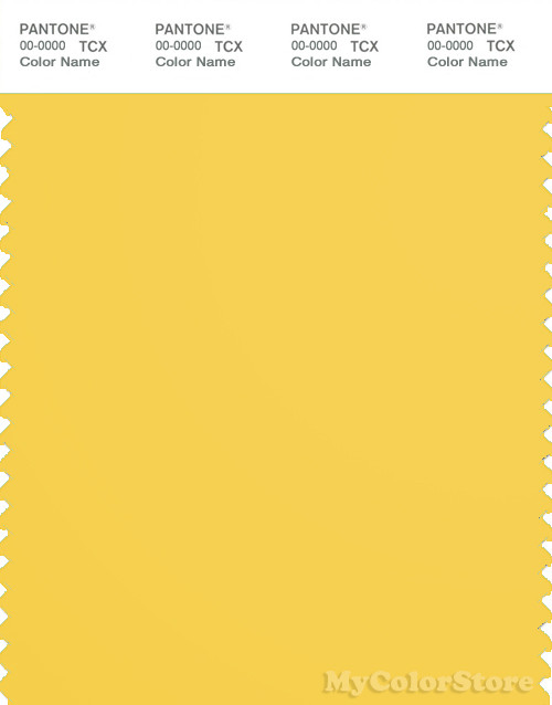PANTONE SMART 13-0755X Color Swatch Card, Primrose Yellow
