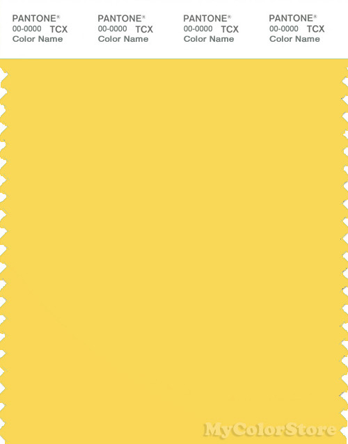 PANTONE SMART 13-0756X Color Swatch Card, Lemon Zest