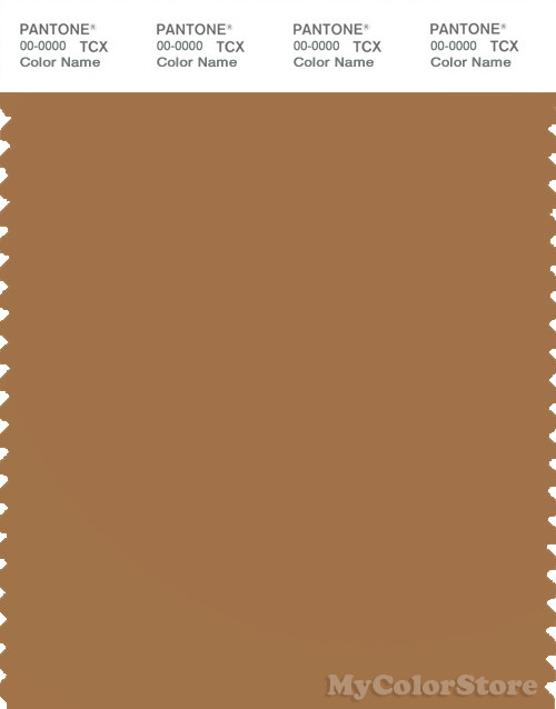 PANTONE SMART 17-1134X Color Swatch Card, Brown Sugar
