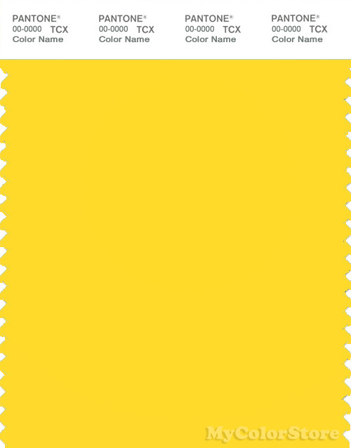 PANTONE SMART 13-0858X Color Swatch Card, Vibrant Yellow