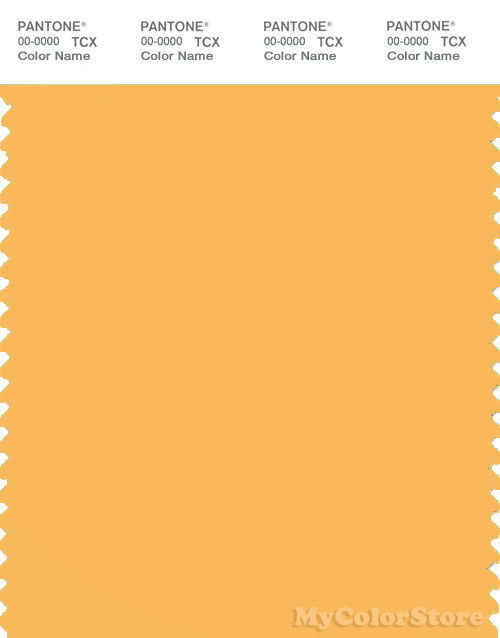 PANTONE SMART 13-0942X Color Swatch Card, Amber Yellow
