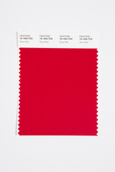 Pantone Smart 19-1554 TCX Color Swatch Card, Savvy Red