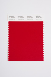 Pantone Smart 19-1755 TCX Color Swatch Card, Equestrian Red