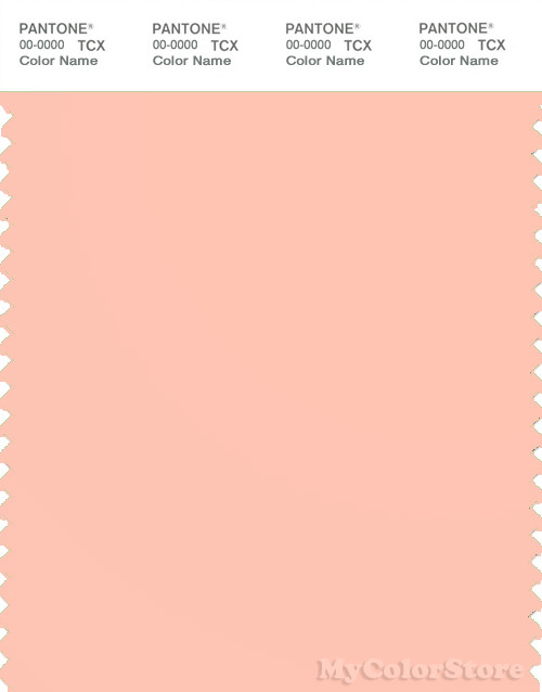 PANTONE SMART 13-1318X Color Swatch Card, Tropical Peach