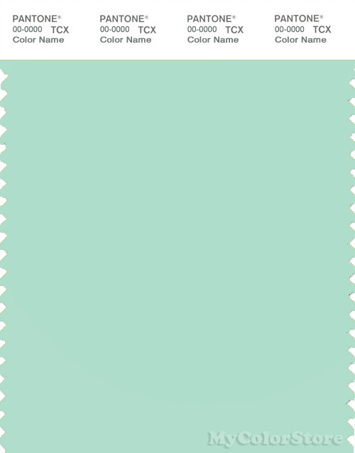 PANTONE SMART 13-6009X Color Swatch Card, Brook Green