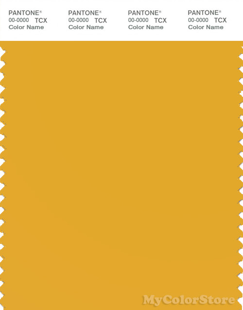 PANTONE SMART 14-0951X Color Swatch Card, Golden Rod