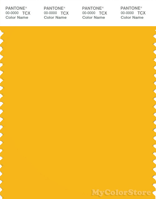 PANTONE SMART 14-0957X Color Swatch Card, Spectra Yellow
