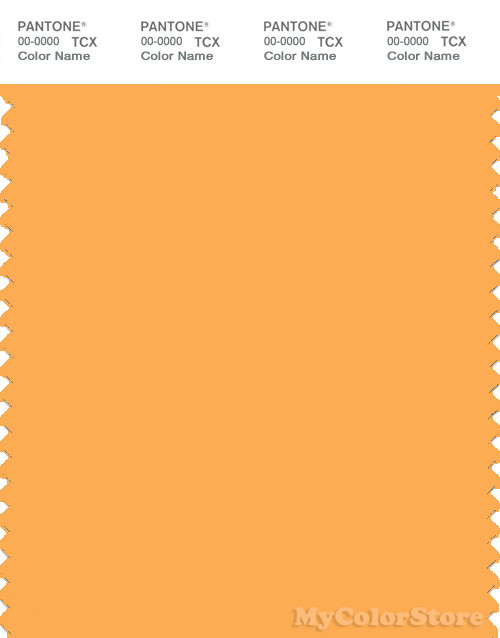 Pantone Smart 14 1050 Tcx Color Swatch Card Pantone Marigold
