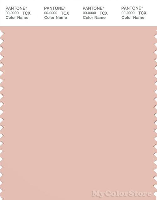 PANTONE SMART 14-1312X Color Swatch Card, Pale Blush