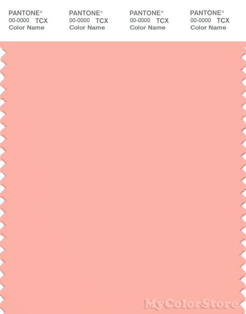 PANTONE SMART 14-1324X Color Swatch Card, Peach Bud
