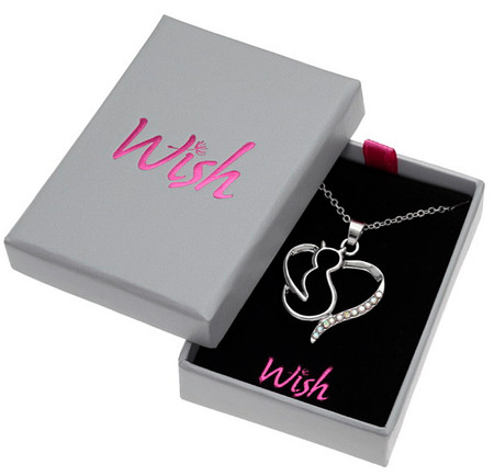 I LOVE CATS PENDANT NECKLACE IN YELLOW GOLD - Gold Purity:: 14K, Pendant/Ne