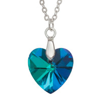 Glass Heart Pendant Necklace