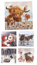 Hillside 'Winter Animals' Christmas Cards