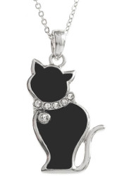 Diamante Cat Necklace