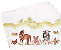 Set of 4 'Our Animal Friends' Placemats