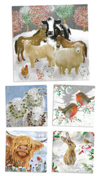 Hillside 'Winter Animals' Christmas Cards