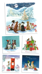  Hillside 'Christmas Dogs'  Card Pack