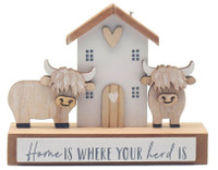Very Cute Highland Cow Plaque