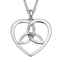 Heart Triquetra Pendant Necklace