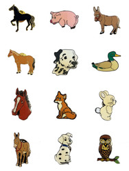 Animal Pin Badges
