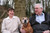 Ron with Rosie and their beloved rescued Staffie, 'Red'. [one of many rescued dogs]. 